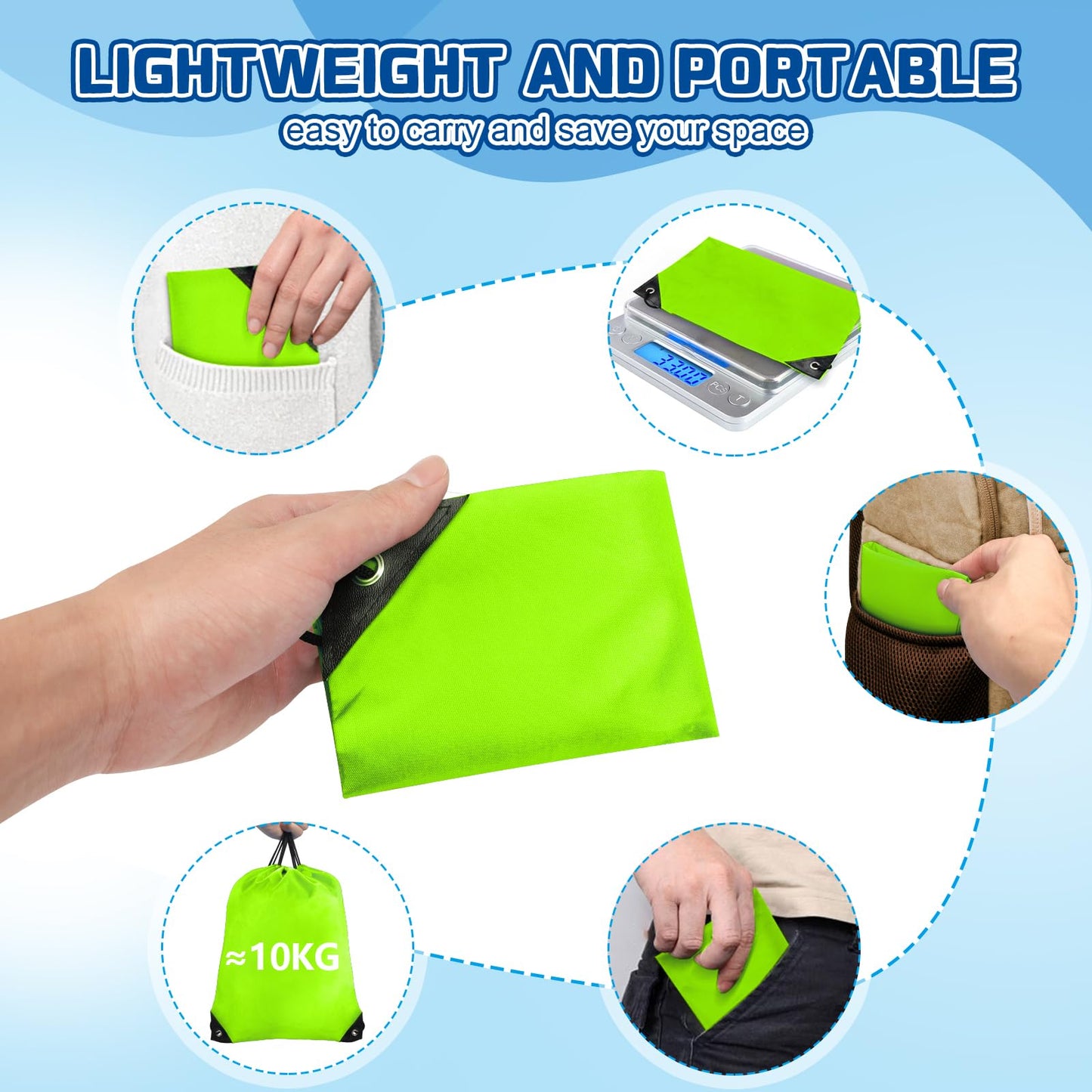 Grneric Drawstring Bags 28 PCS Drawstring Backpack Bulk String Backpack Cinch Bag Sackpack for Men Women Gym (Light Green)