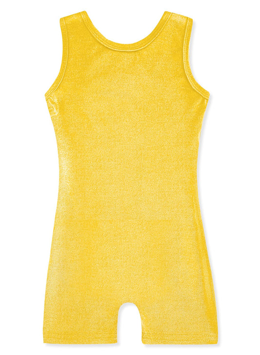 HOZIY Gymnastics Leotards for Toddler Girls 2t 3t Little Girl Biketards Unitards Dance Tumbling Outfits Solid Color Gold Glitter