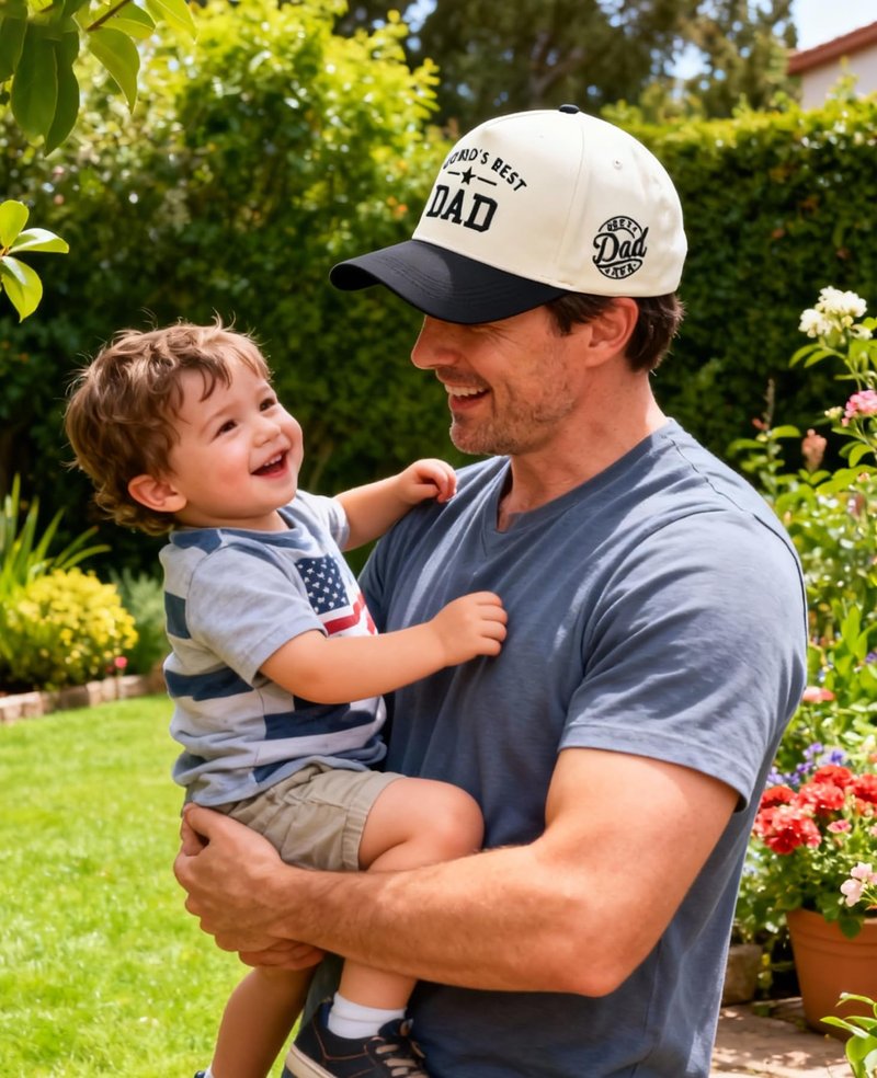 Waldeal Vintage Dad Trucker Hat for Men, Adjustable Snapback Daddy Baseball Cap, Fathers Day Birthday Gifts from Daughter Black