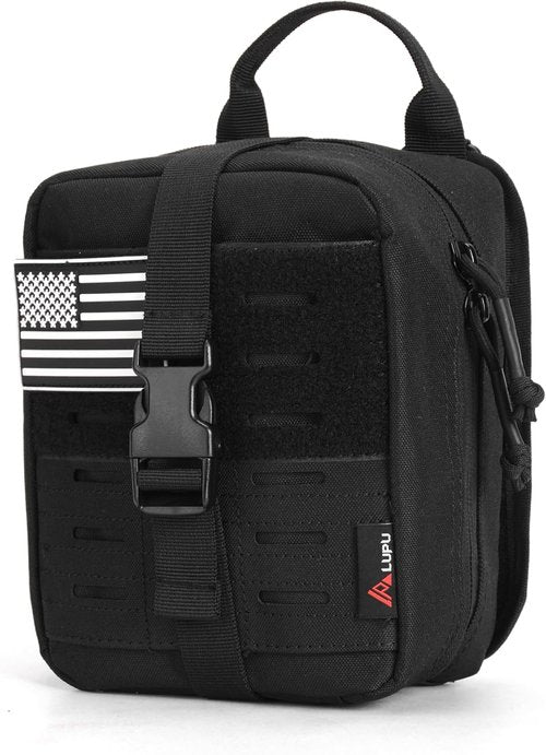 Gracedon Tactical MOLLE Medical Admin Pouch - Laser Cut Utility Bag with Patch | Durable & Versatile