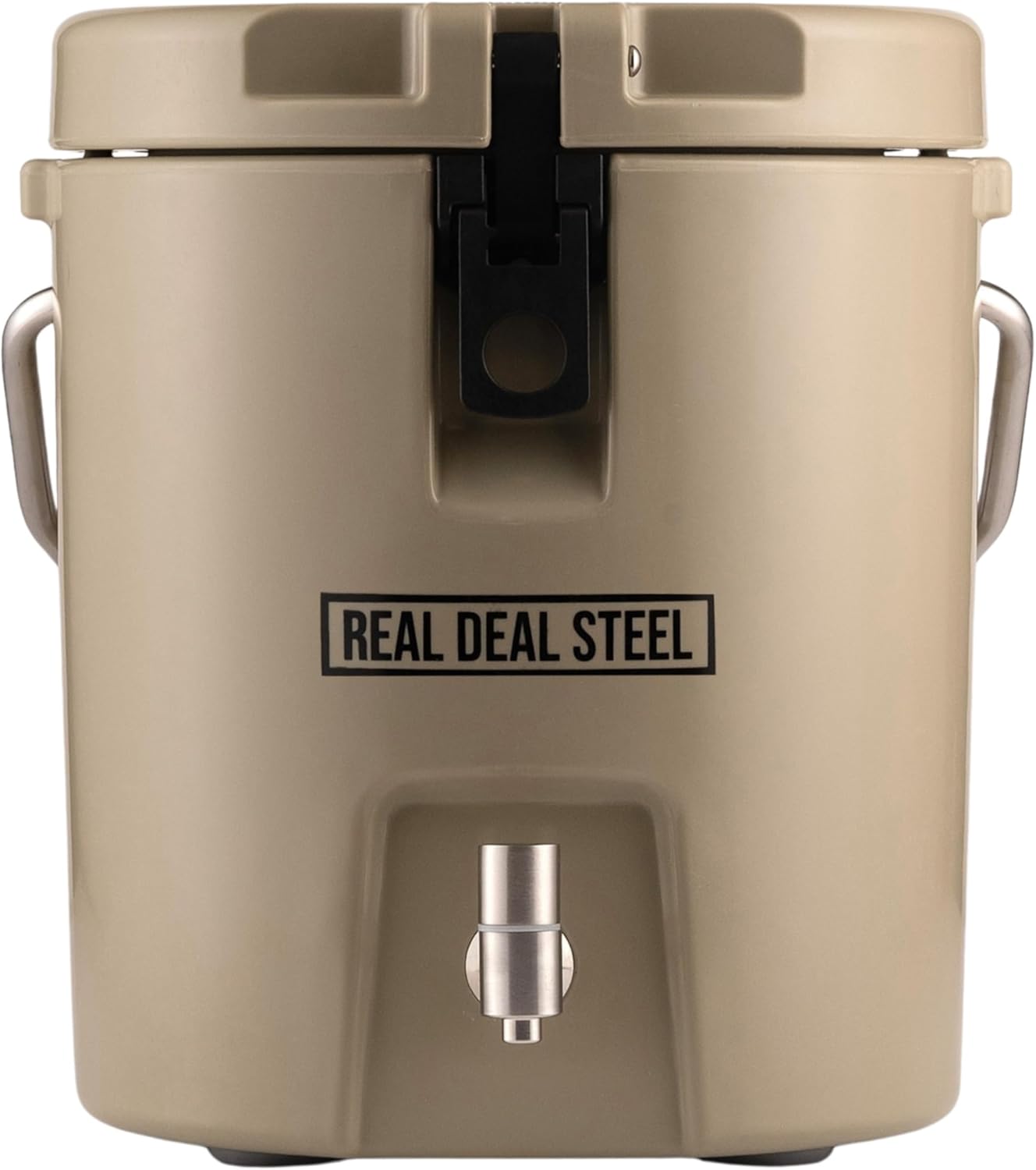 Skiennix Insulated Beverage Dispenser - 2 Gallon Hot Cocoa & Coffee Server - Portable for Camping & Events - Tan