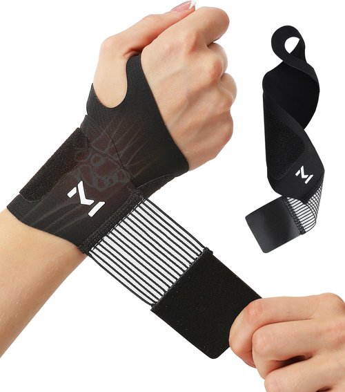 FVVWVV 2 Pcs Adjustable Wrist Brace for Pain Relief, Carpal Tunnel & Tendonitis Support, Ultra-Thin Ulnar Brace for Left & Right Hand, Wrist Compression Wraps for Sports, Gaming & Daily Use