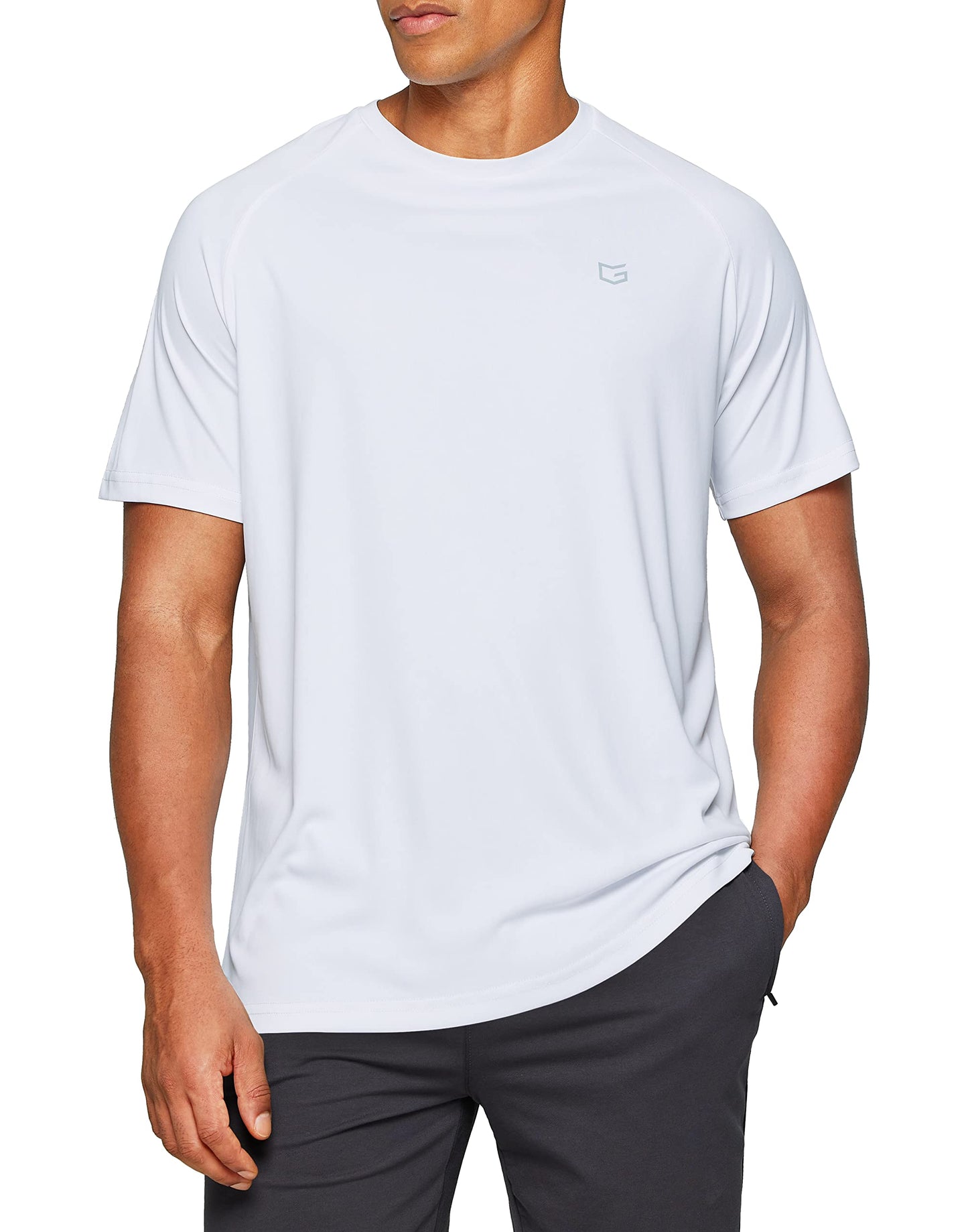 G Gradual Men's Workout Quick Dry T-Shirts Short Sleeve Lightweight Cooling Gym Shirts Tee for Running, Beach, Hiking