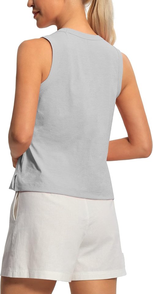 Hiverlay Workout Tank Top - Women's Sleeveless Athletic Crop Shirt for Gym & Running | Stylish & Comfortable