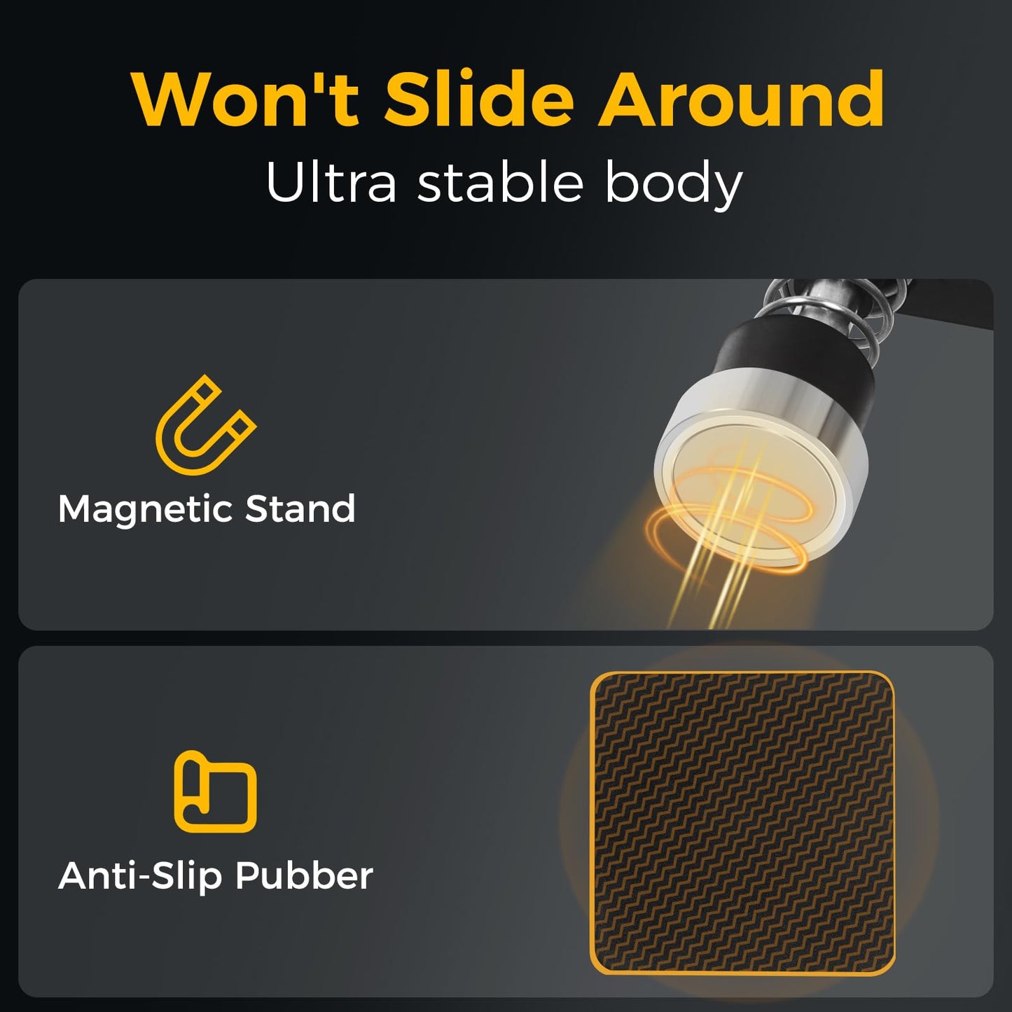 Magnetic Helping Hands Clamp Metal, Adjustable Third Hand Soldering Holder Stand For Small Electronics, Hobby DIY, Craft, PCB Repair, Precise Work, Exclusive Dual-Head Ultra-Grip