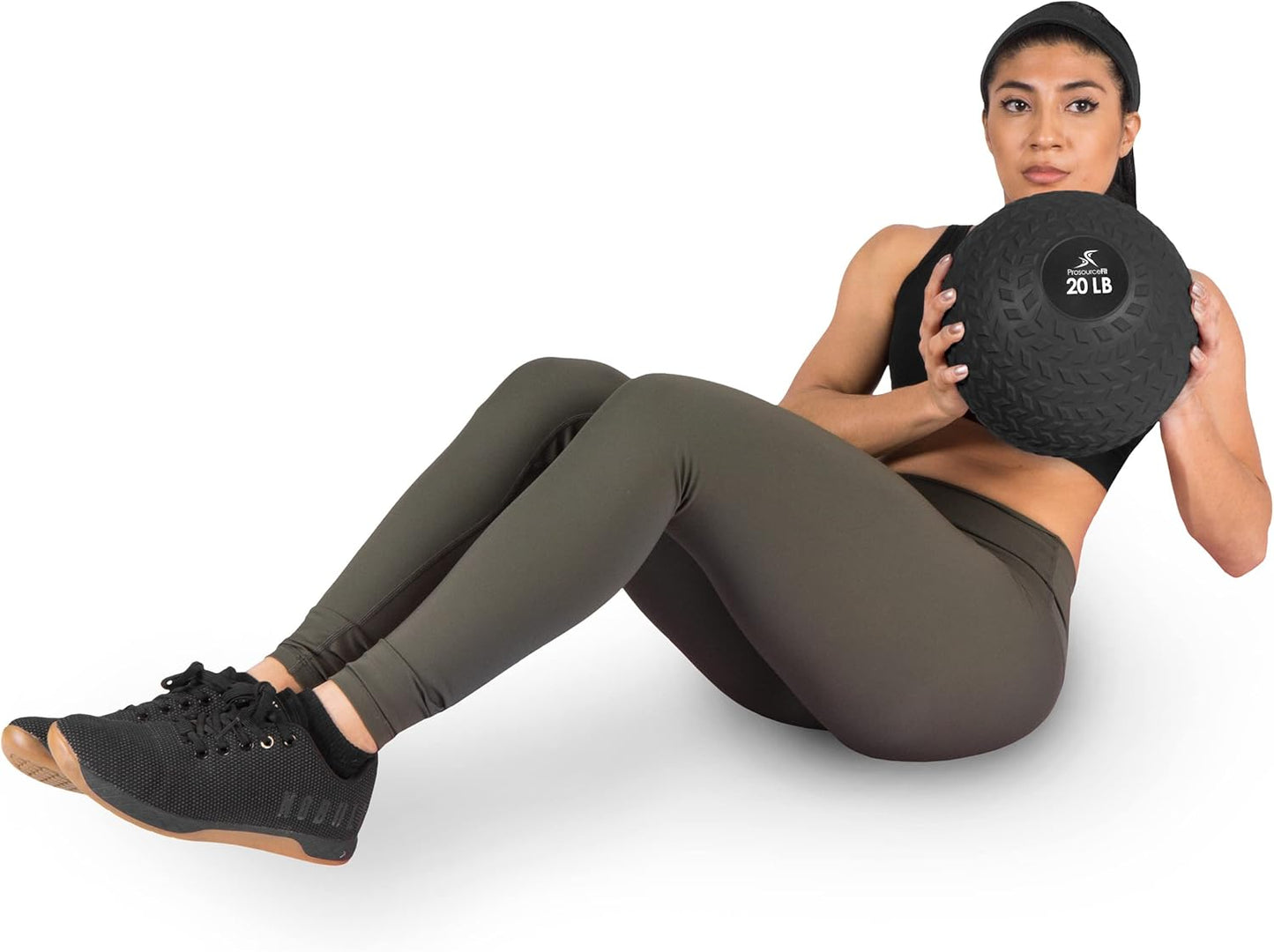 ProsourceFit Slam Medicine Balls - Smooth & Textured Grip for Strength Training | 5-50 lbs Options