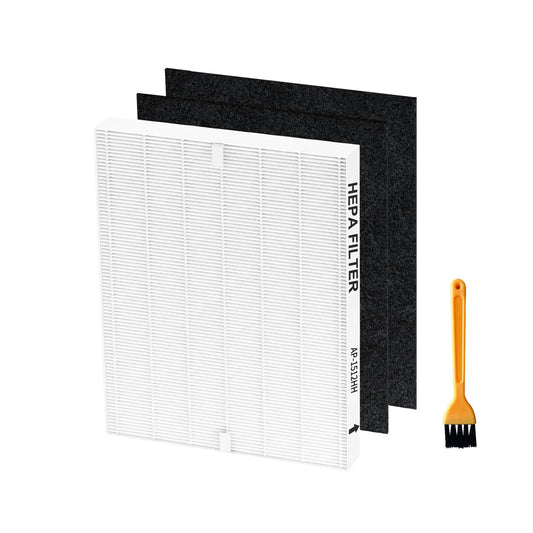AP-1512HH Replacement Filter for Coway Airmega Air Purifier, True HEPA 2 Carbon Filters, Compatible with Part #3304899
