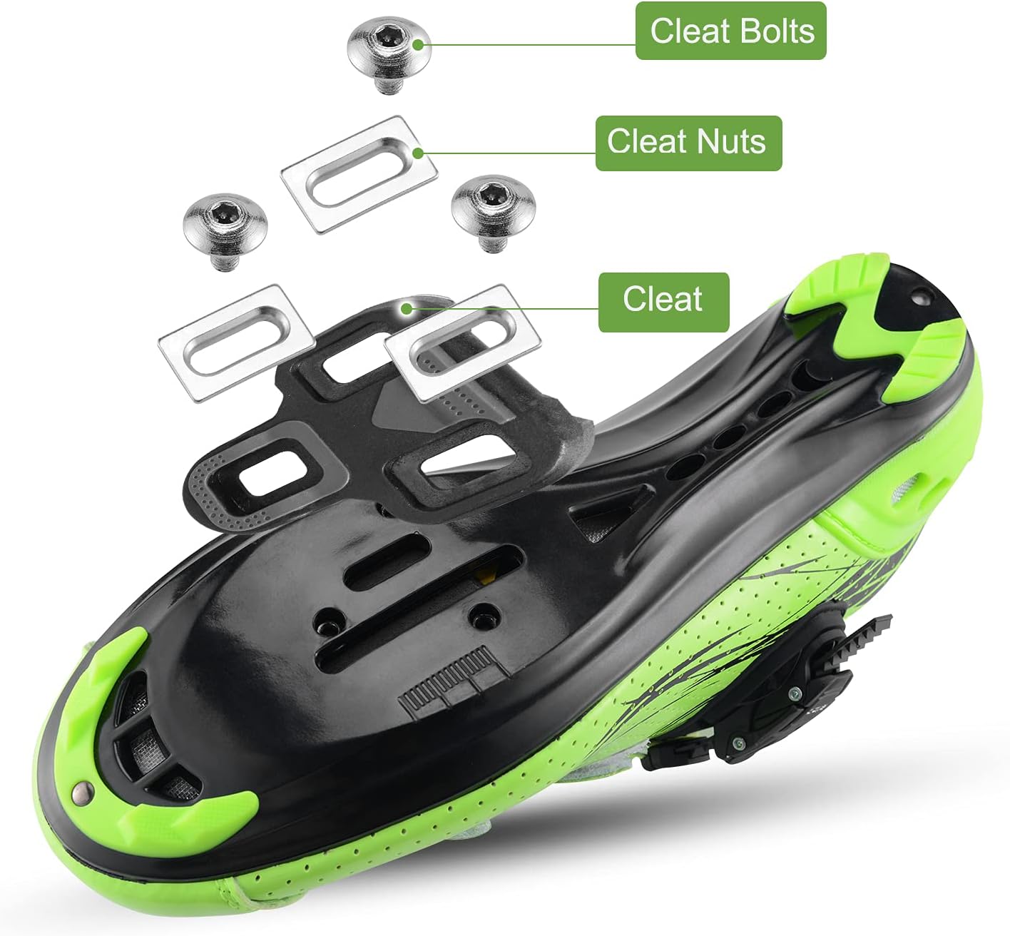 ROCKBROS Clipless Bike Pedals Set - Compatible with Look KEO | Durable Road Bicycle Cleats