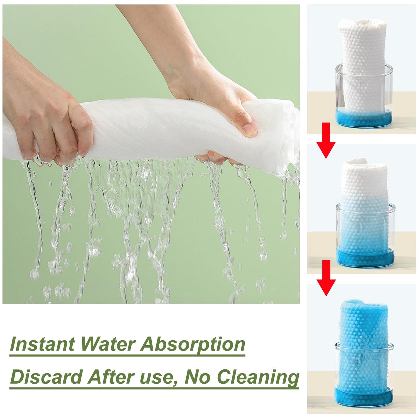 Tvvcalk Disposable Bath Towels, 10 Pack 55" x 27.5" Ultra Soft, Quick Dry Disposable Body Towel, Portable Travel Towel for Hotel Camping Beach Swimming Gym Sauna Spa, Personal Care Pet Towels