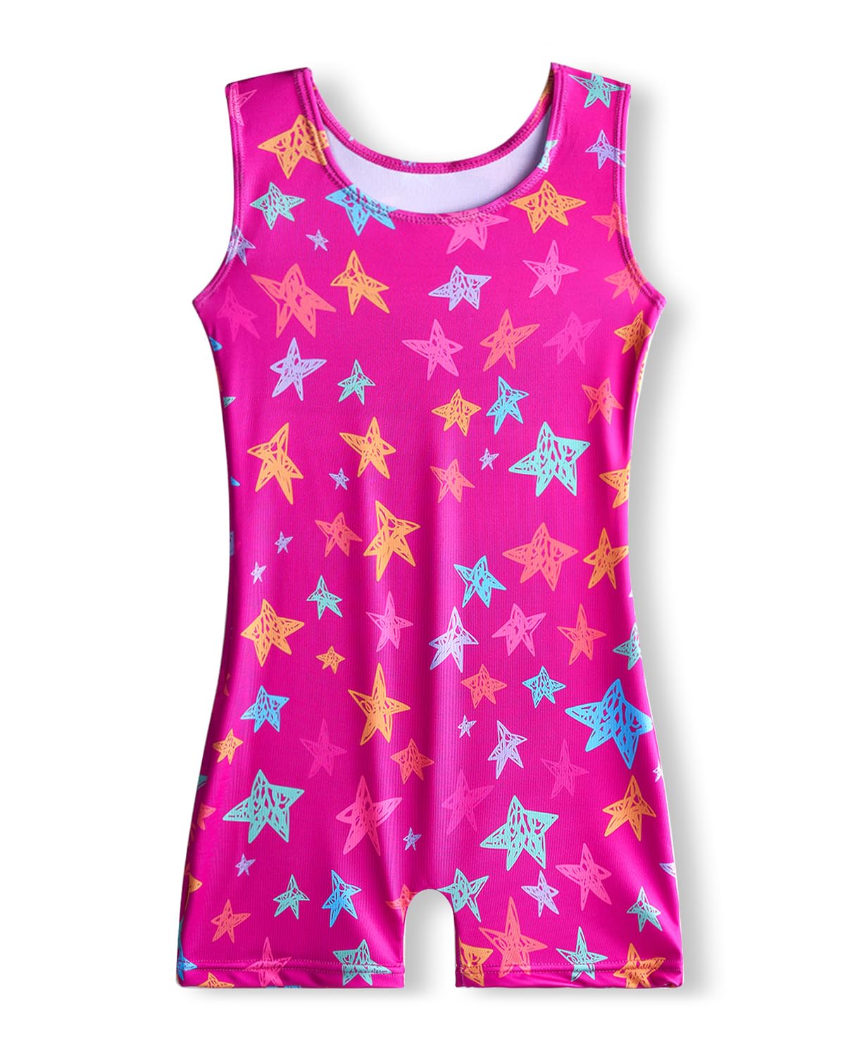YDMZX Leotards for Girls Gymnastics 5T 6T Size 5-6 Kids Tumbling Outfits Biketards Colorful Stars