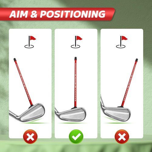 Craftsman Golf Alignment Rods for Golf Swing Training Aid, Golf Alignment Stick with Strong Magnetic Base Golf Practice Stick, 10" Stick Golf Club Tool Calibrate Golf Shots