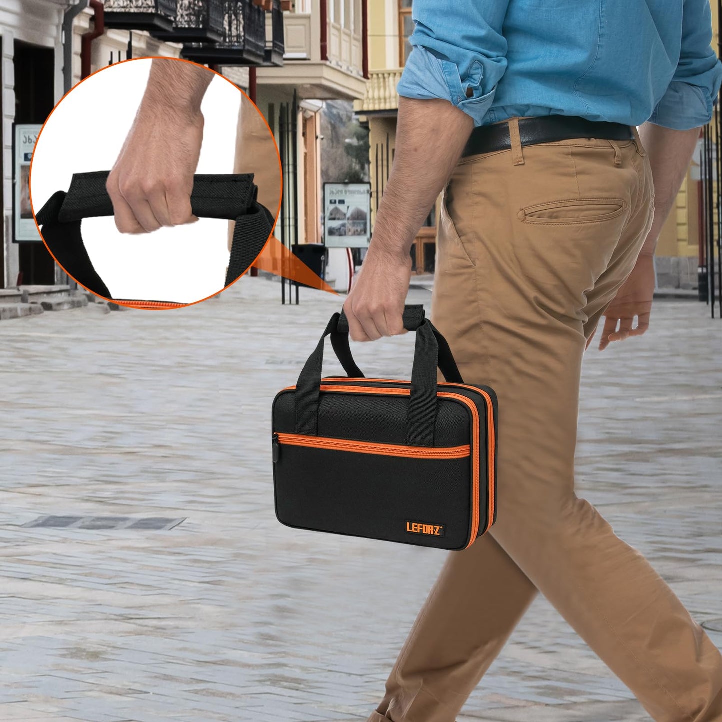 Carrying Case Compatible with Klein Tools ET310 AC/80101/80016 Circuit Breaker Finder,GFCI Outlet Tester,69149P Electrical Test Kit,Circuit Tester Storage Organizer for Digital Multimeter,Clamp Meter