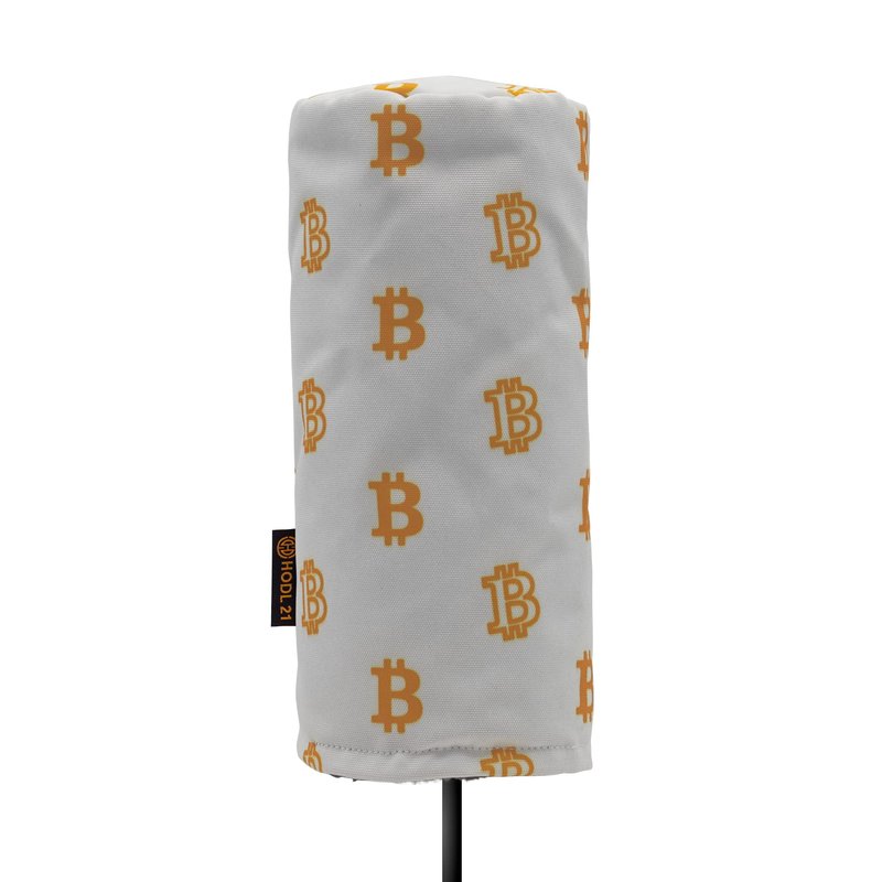 Golf Club Driver Headcover- Premium Bitcoin Barrel Style Golf Driver Head Covers- Durable Club Cover Fits Most Drivers- Protective Golf Head Cover for up to 460 cc Driver Woods