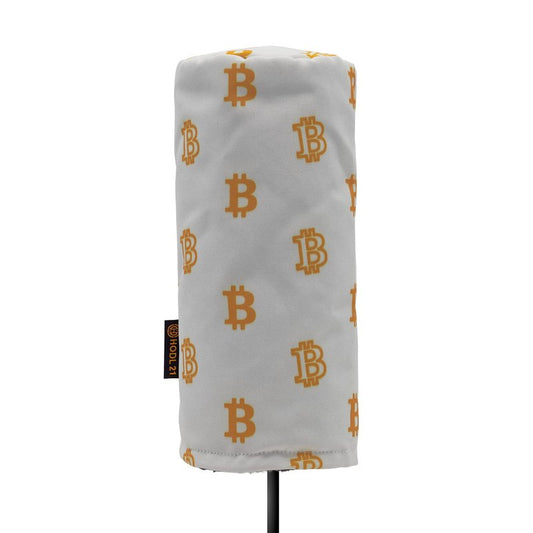 Golf Club Driver Headcover- Premium Bitcoin Barrel Style Golf Driver Head Covers- Durable Club Cover Fits Most Drivers- Protective Golf Head Cover for up to 460 cc Driver Woods
