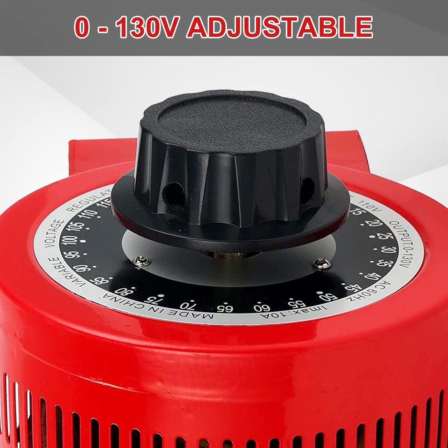 YaeCCC Voltage Transformer 10 Amp Auto AC Variable Voltage Converter,1000VA,0~130 Volt Output (1000W Max)