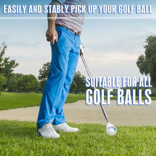 CHAMPKEY Auto-Locking Mechanism Golf Ball Retriever - Premium Telescopic Golf Ball Picker - 6Ft / 9Ft / 12Ft / 14.5Ft (12Ft)