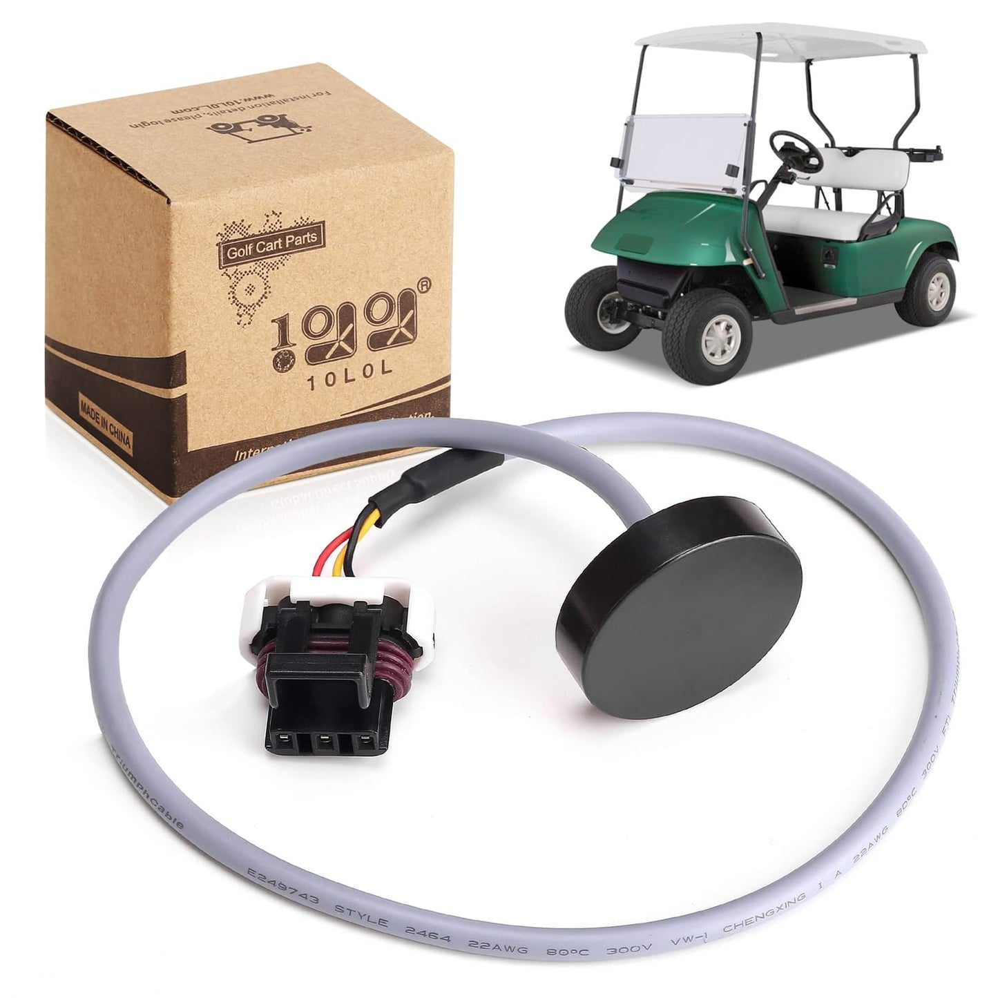 10L0L Golf Cart Speed Sensor Harness for EZGO TXT 48-Volt Models - Replacement with OEM# 620422