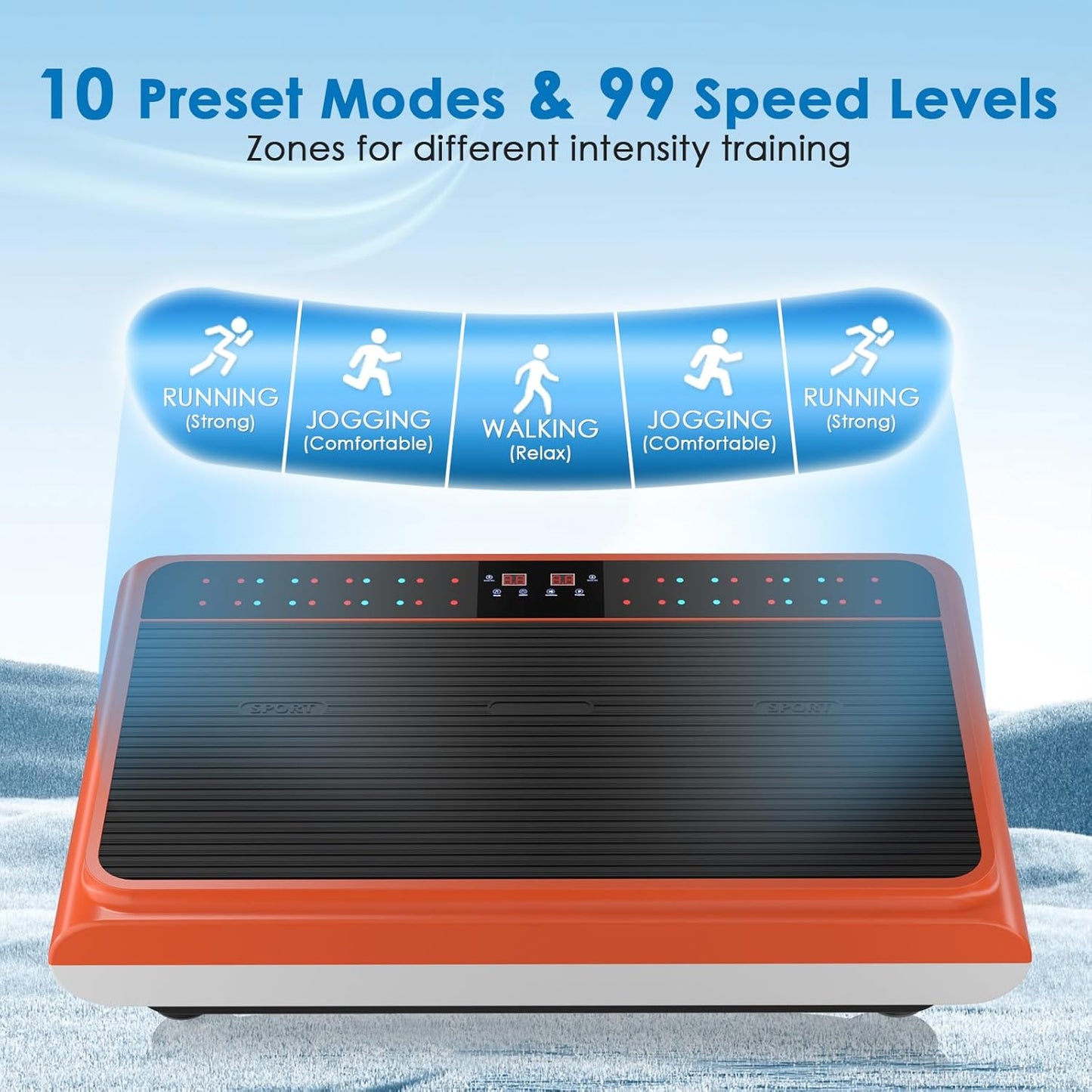 Natini Vibration Plate Exercise Machine - Whole Body Workout for Weight Loss | Home Fitness with Resistance Bands
