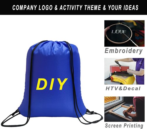 CAIHONG Drawstring Bags - 100 Pack Cinch Backpack Sacks in 20 Vibrant Colors for Gym & Travel
