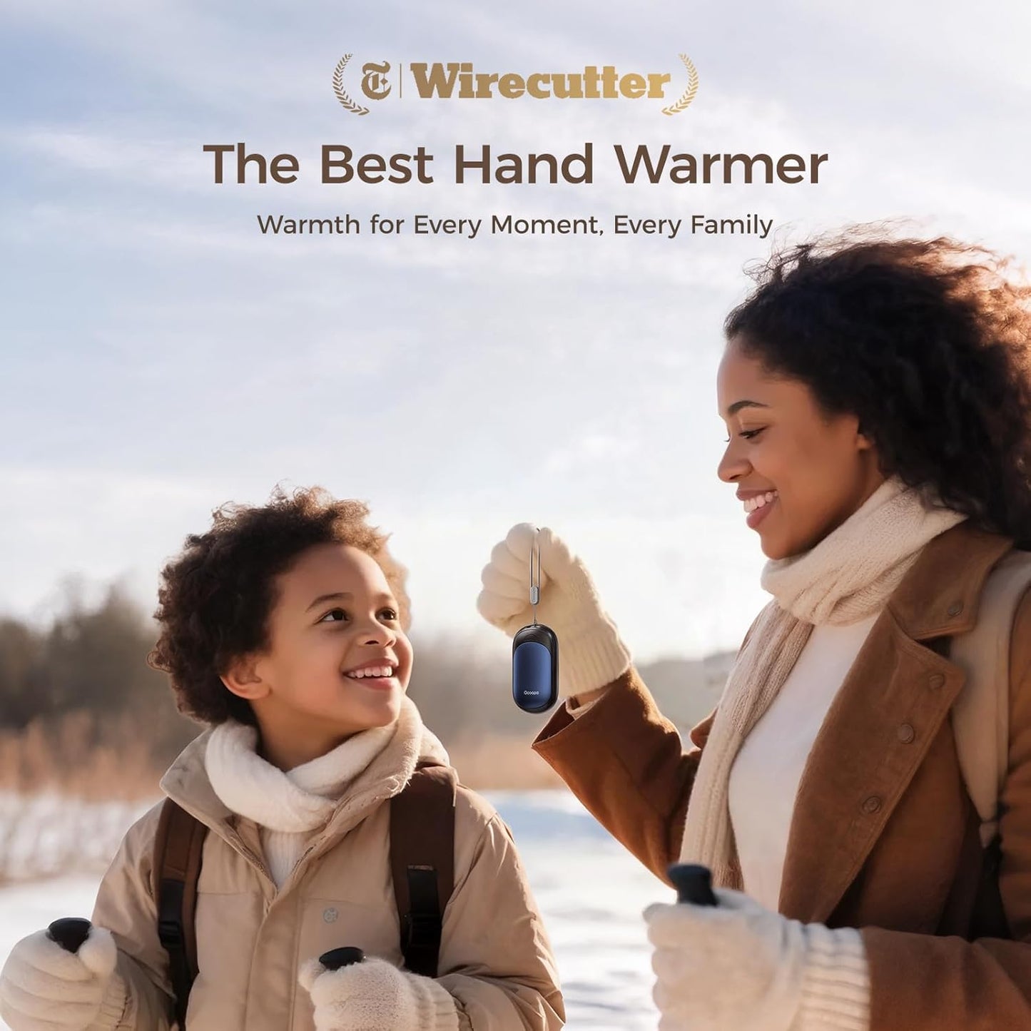 OCOOPA Rechargeable Magnetic Hand Warmers - 3 Heat Settings, Pocket-Sized, Lasts Up to 8 Hours | Perfect for Outdoor Activities