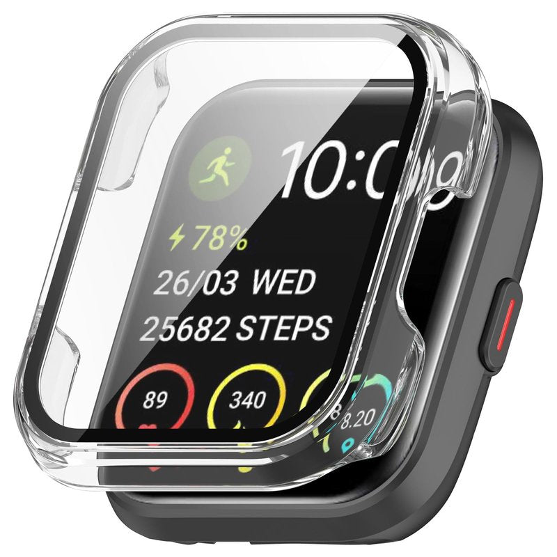 FitTurn 4-Pack Compatible with SKG V7, SKG V7 Pro Case, with Built-in HD Clear Ultra-Thin Hard PC Screen Protector Cover