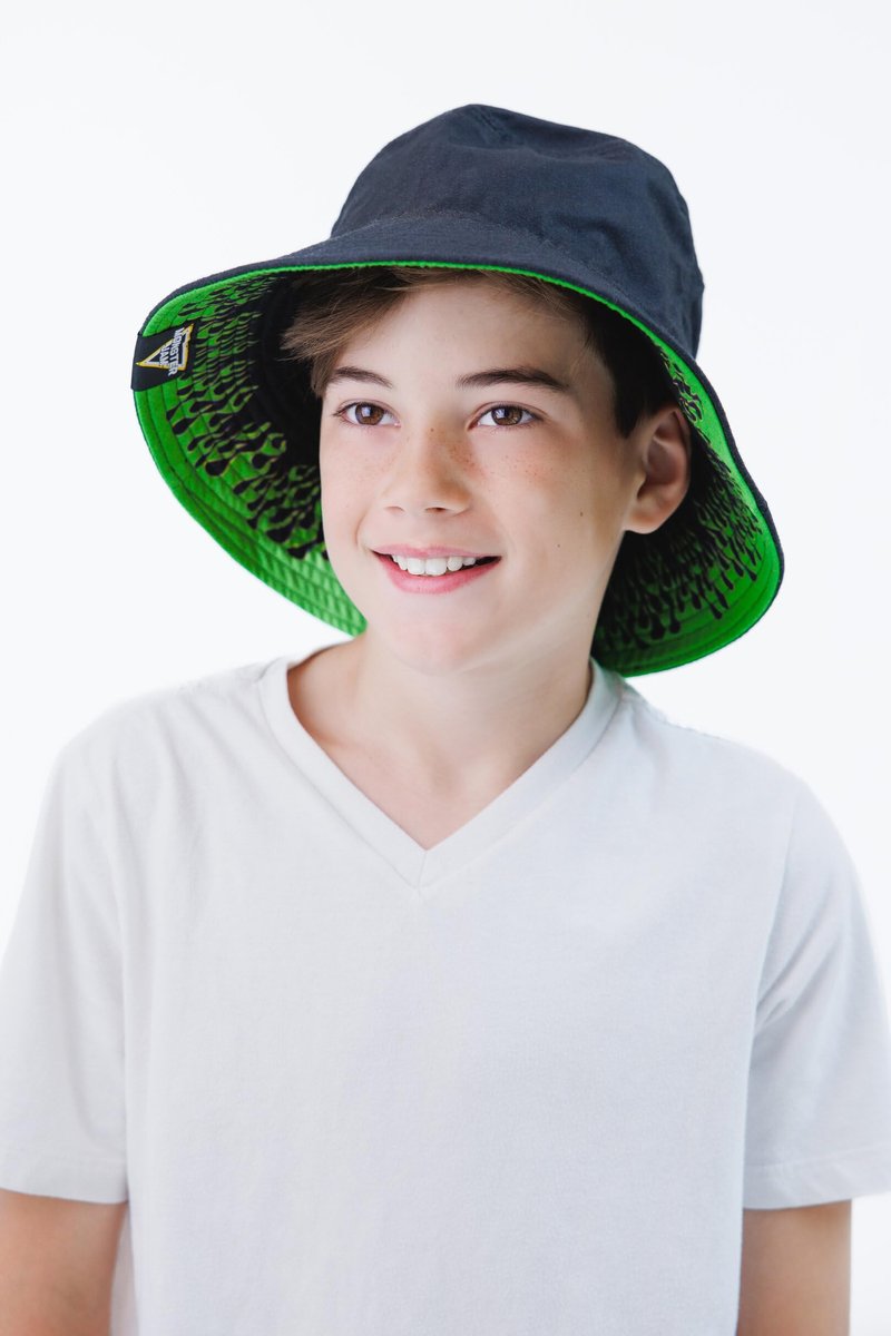 Monster Jam Grave Digger One Size Bucket Sun Hat Green/Black OS Toddler