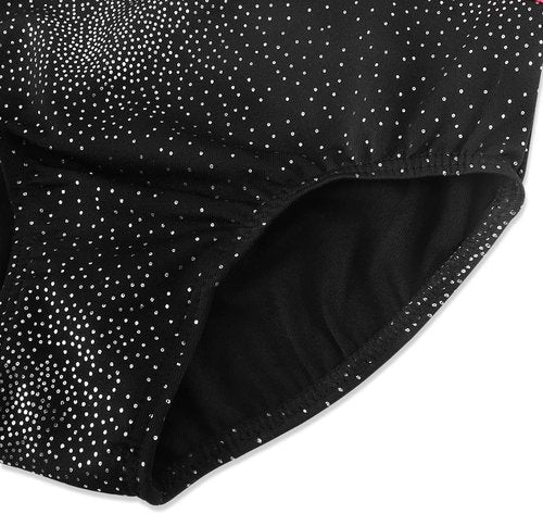 HOZIY Gymnastics Leotards for Girls - Colorful Snowflake & Leopard Design | Sleeveless & Long Sleeve Options
