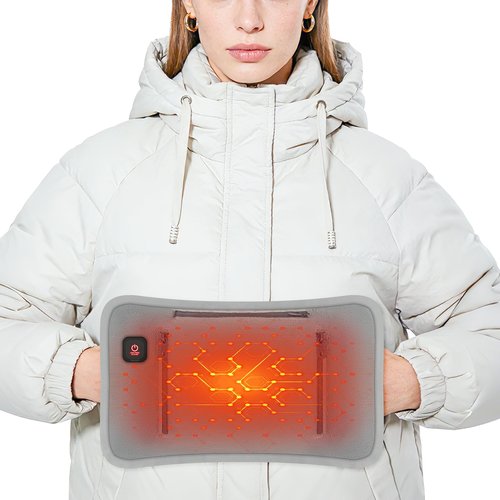 Hand Warmer Pouch, 5000mAh Washable Hand Warmers Rechargeable Electric Heated Hand Muff Heated Gloves Heating Pad with 3 Levels Heating for Golf Camping Fishing Outdoor Walk