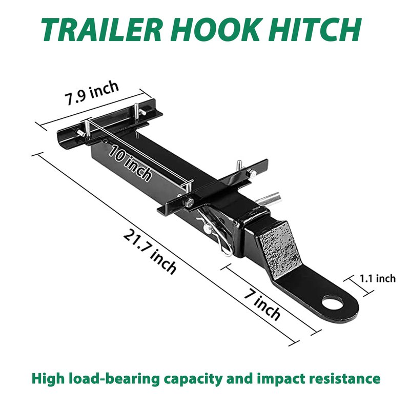 10L0L Universal Safety Golf Cart Rear Grab Bar and Trailer Hook with Receiver Fit for The Back Seat of Club Car EZGO and Other