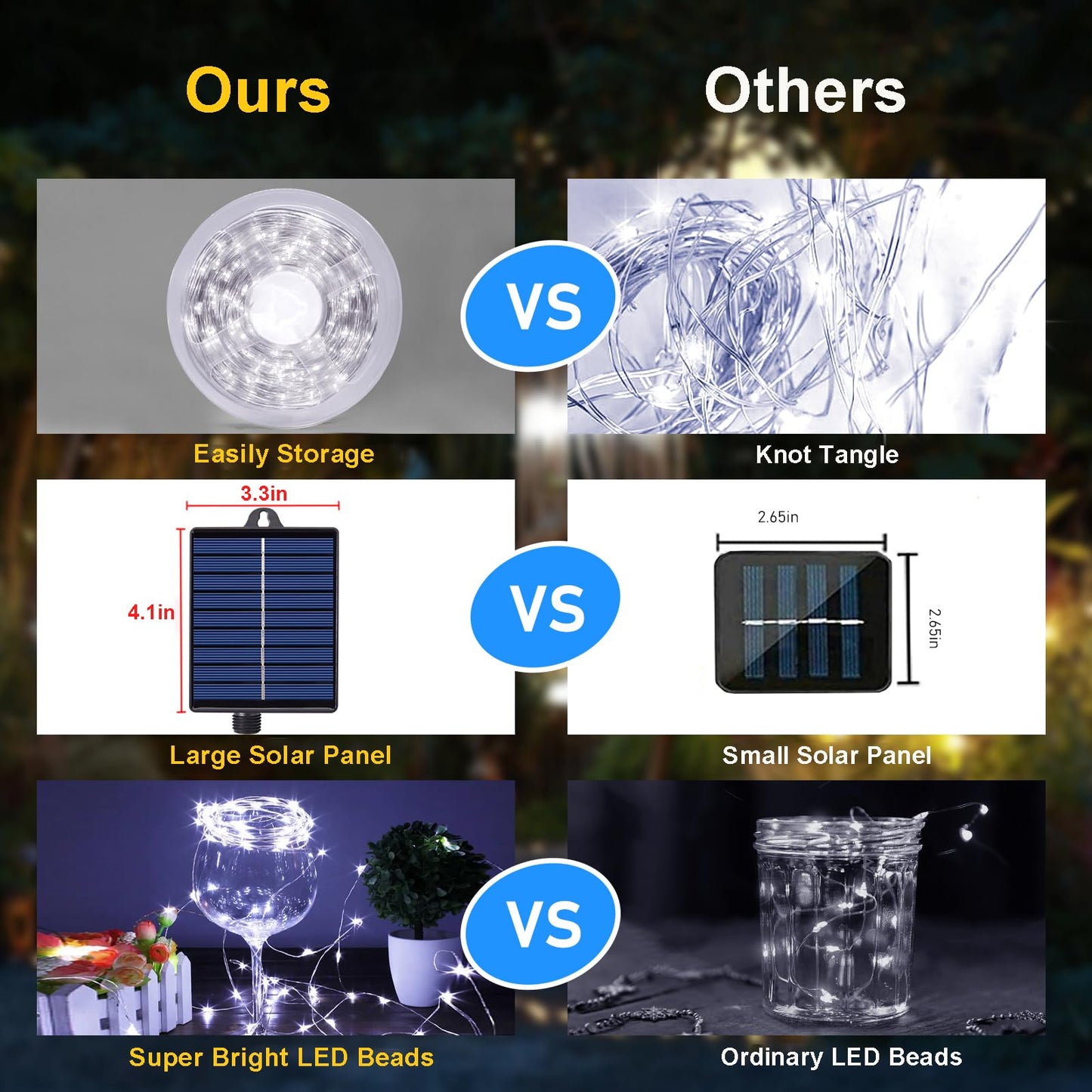 ZAIYW 300 LED 100Ft Solar Fairy Lights Outdoor, Solar Sliver Wire Fairy Lights with Timer Remote, Twinkle Lights Waterproof for Tree Garden Patio Wedding Decoration (Cool White)