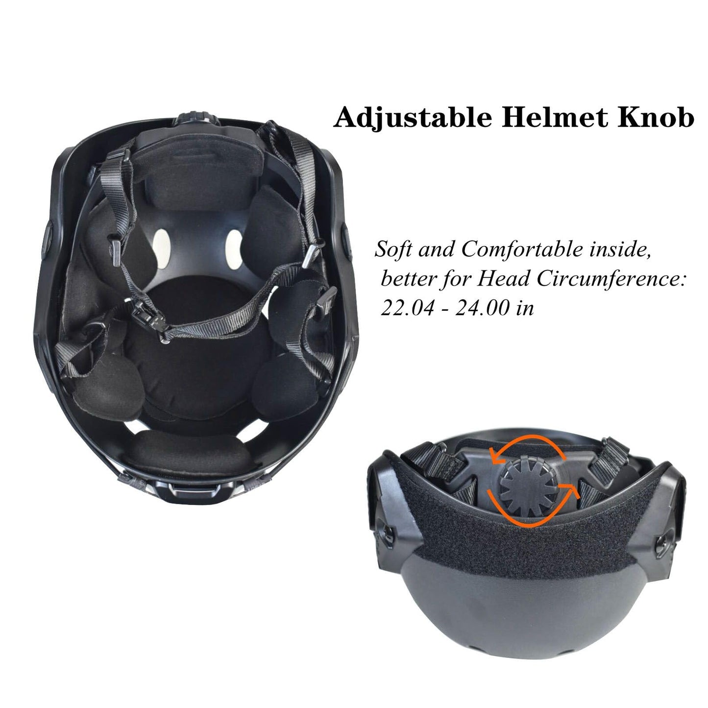 Airsoft Mask Full Face and Detachable Anti Fog Airsoft Goggles Eye Protection and Tactical Airsoft Fast Helmet Adjustable knob for Teenagers and Adults (Black Lens)