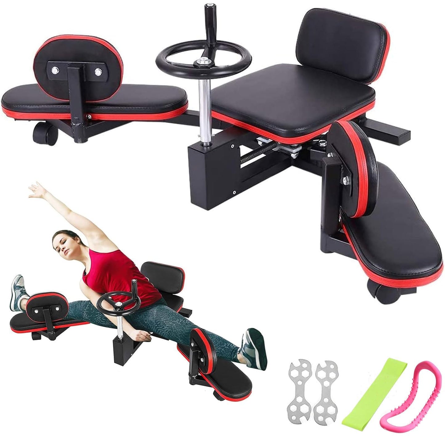 BotaBay Pro Leg Stretcher 330LBS Leg Stretch Machine Heavy Duty Steel Frame Leg Stretcher Machine Training Fitness Equipment Leg Stretcher for Home Gym