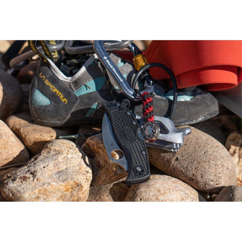 Spyderco RockJumper Wharncliffe Folding Pocket Knife with 3" VG-10 Steel Blade and FRN Handle - EDC Knife for Men and Women, Perfect for Hunting, Tactical, Camping, Survival - SpyderEdge - C254SBK