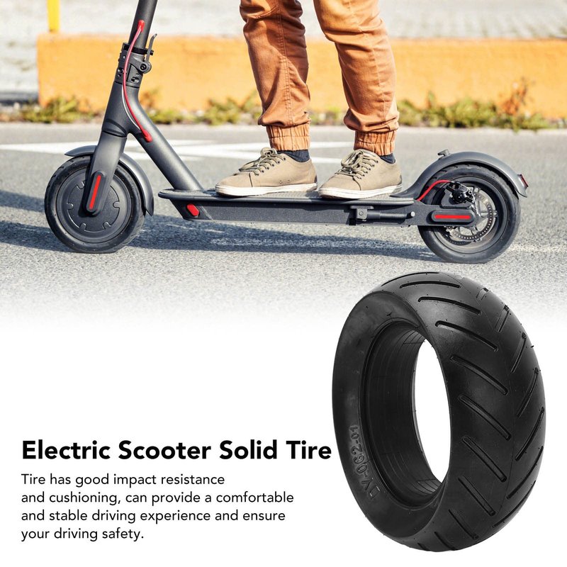 8.5x3.0 Electric Scooter Solid Rubber Tire, Replacement Tire with Good Grip for All Road Conditions, Snow and Rain Compatible