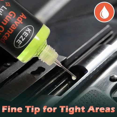 Keze Gun Oil CLP Cleaner & Lubricant Kit - 2 oz. Fine Mist Sprayer & 1 oz. Needle Oiler