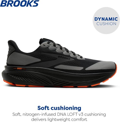 Brooks Men's Ghost 17 Running Shoes - Comfortable Neutral Support for All-Day Performance