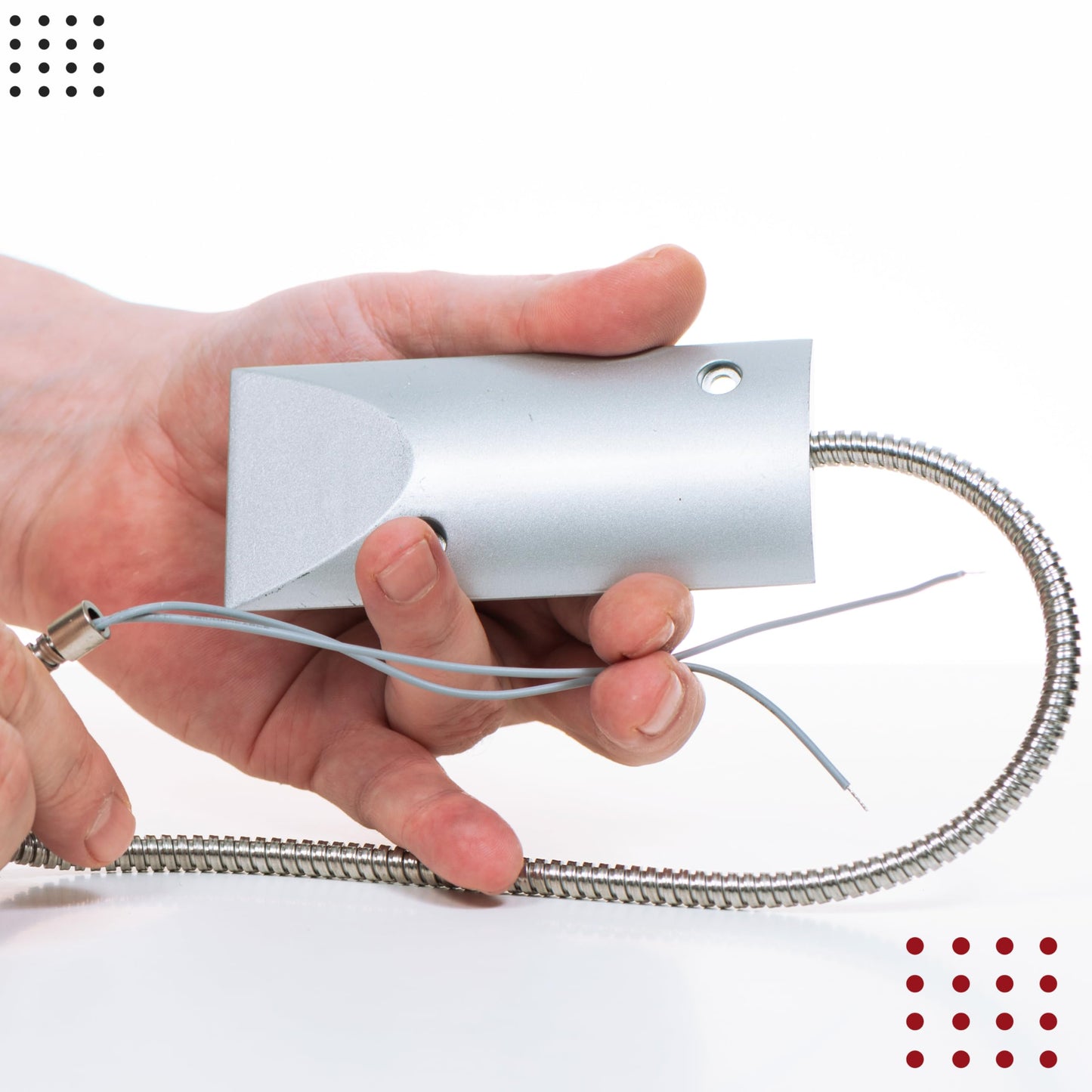 Wired Alarm Heavy Duty Garage Door Magnetic Contacts with Adjustable Bracket