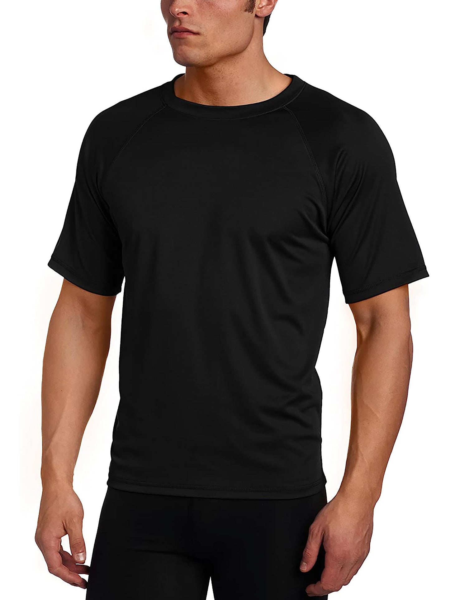 Kanu Surf Men’s Swim Shirt with Short Sleeves – UPF 50+ Rash Guard for Men with Quick-Dry Fabric (X-Large)