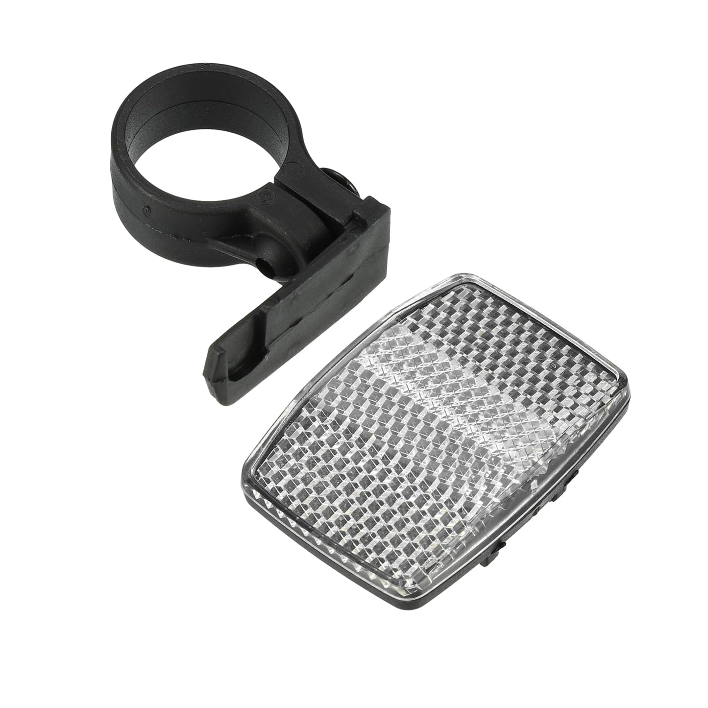 X AUTOHAUX Bike Reflectors 2.13"x1.57" Bicycle Warning Reflector Bike Accessories Plastic White
