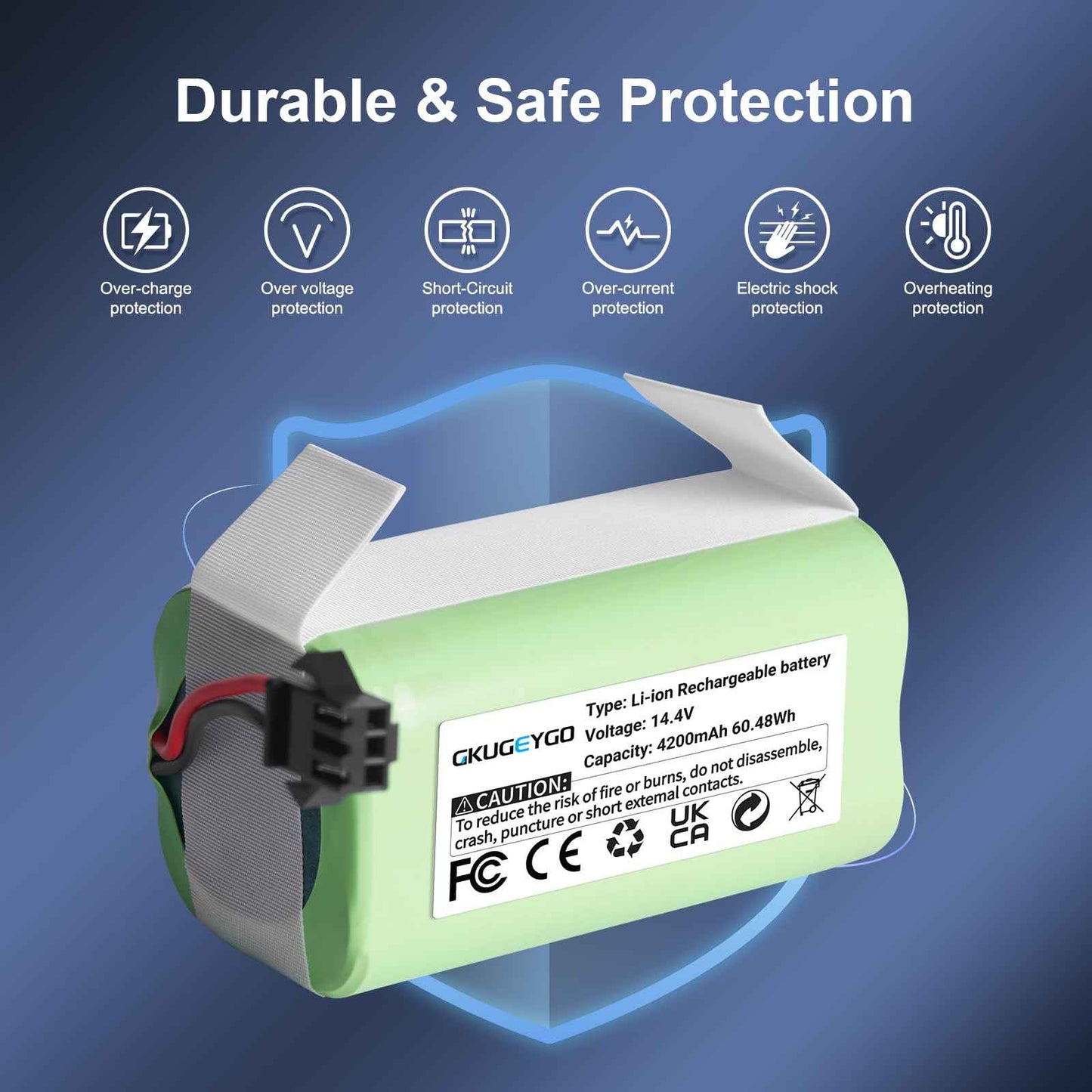 GKUGEYGO N79S Vacuum Cleaner Replacement Battery for N79S N79 DN622 500 & RoboVac 11 11S 11S MAX 11C 12 15C 15CMAX 15T 15MAX 25C 30C 30 35C G30 G32PRO G10 Hybrid