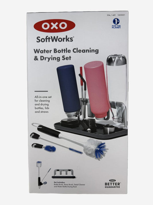 OXO Softworks Water Bottle Cleaning & Drying Set