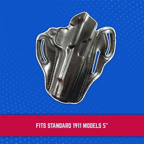 DRD DeSantis RH Blk Speed Scabbard Holster-Colt Gov. model 1911, Black