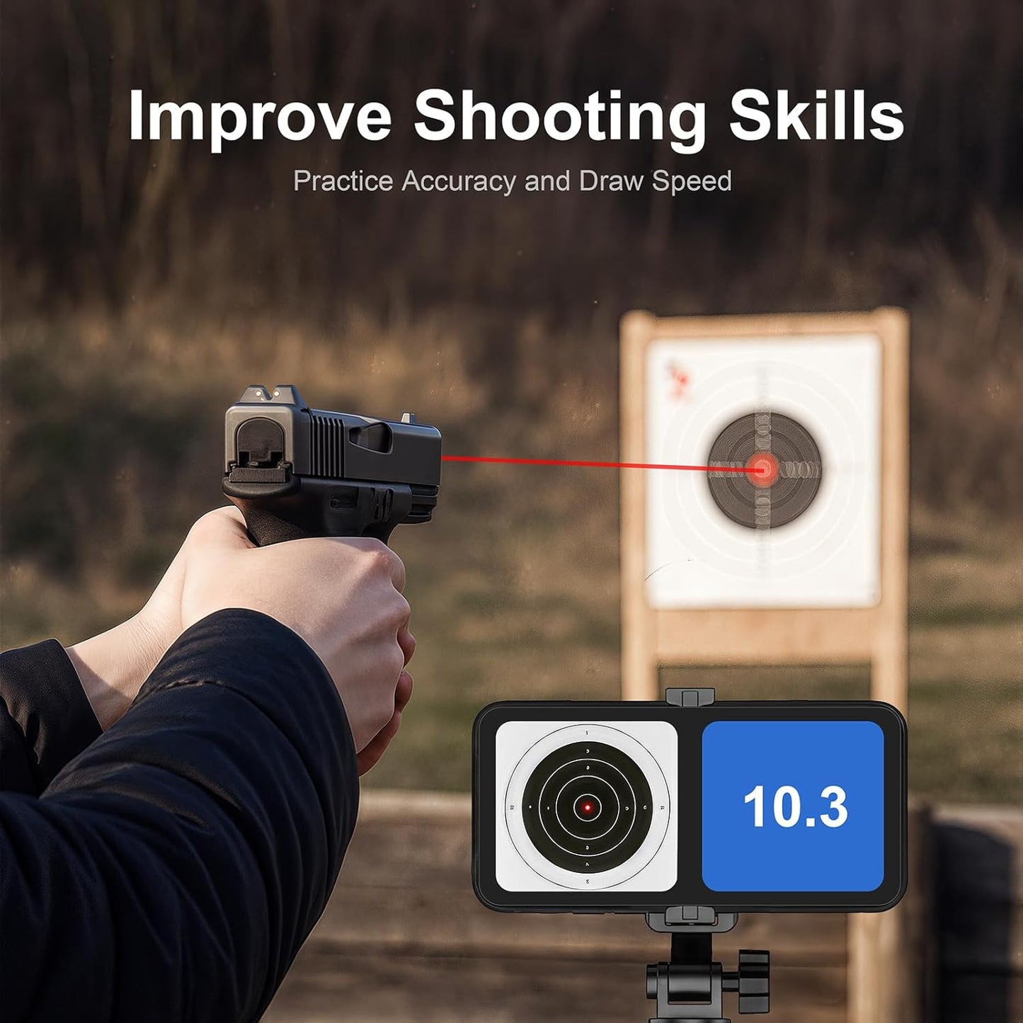 38SPL/.357Mag Laser Training Cartridge - Enhance Dry Fire Practice with 3 Battery Sets