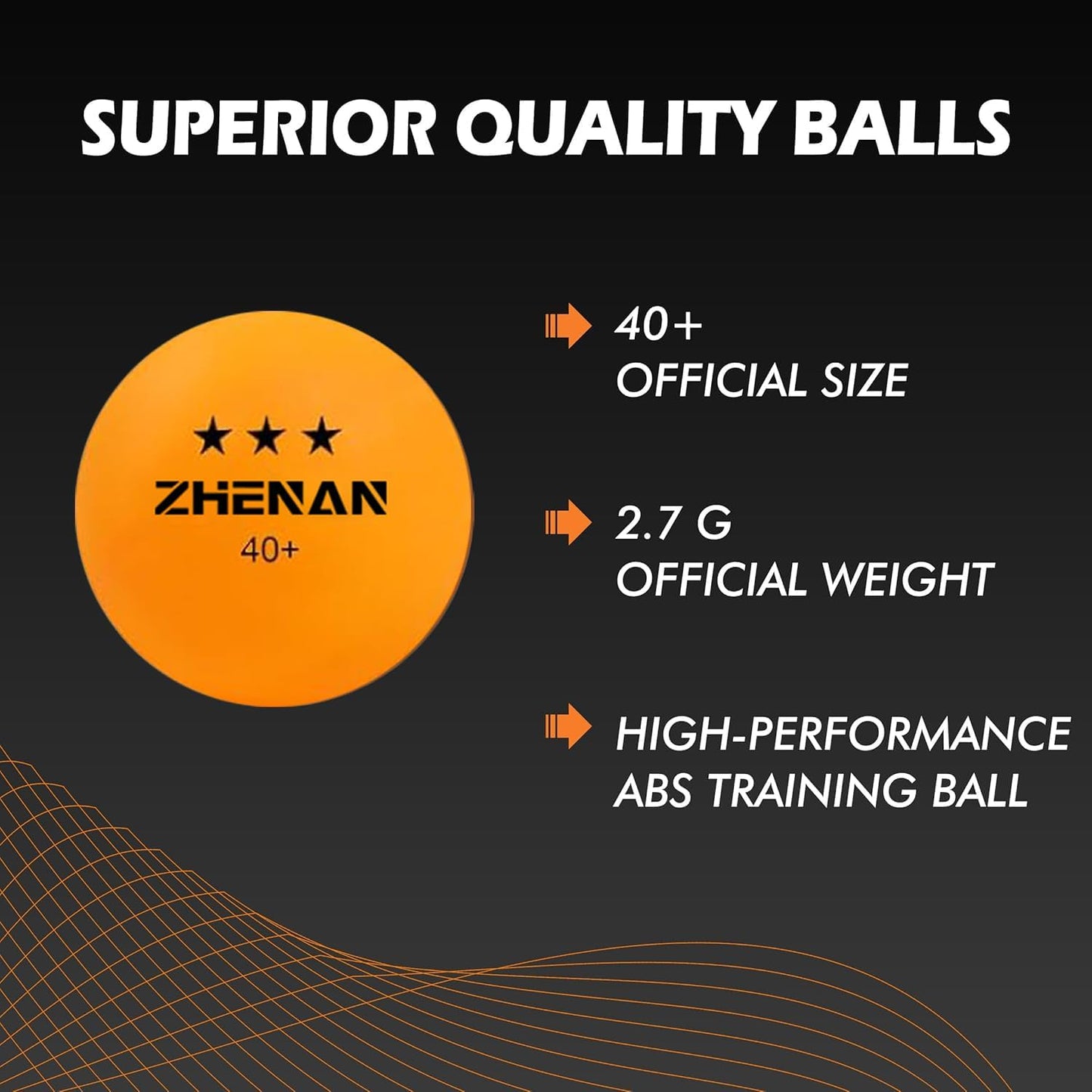 Skiennix 3-Star Ping Pong Balls - 20 Pack Multicolor & White - Advanced Training & Competition Play