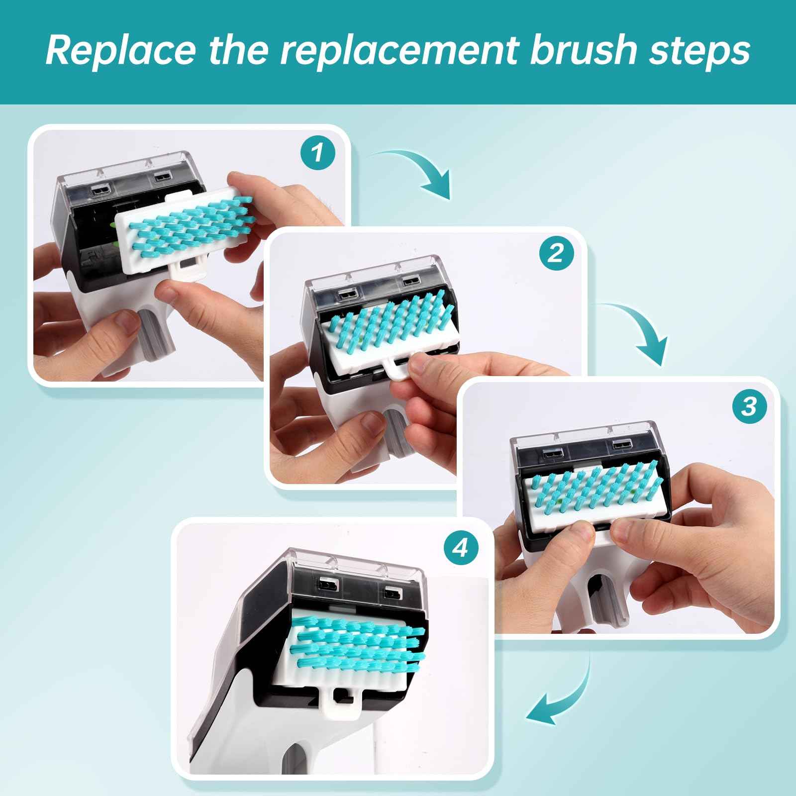 PX251 Tool Brush Replacement Parts Compatible With Shark StainStriker Portable Carpet PX201 PX202BRN PX203BRN PX251 CarpetXpert Upright EX201 R-EX200 R-EX201 EX150 Stain Striker Vacuum Brush (1+3)