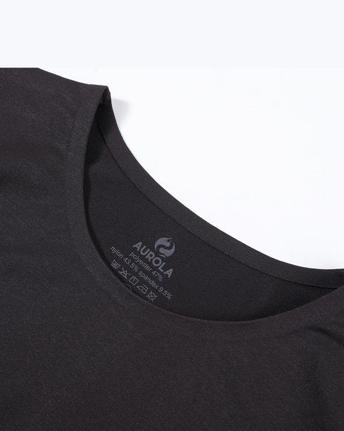 AUROLA Essentials Seamless Crop Top - Women's Comfortable Short Sleeve Athletic Tee for Workouts