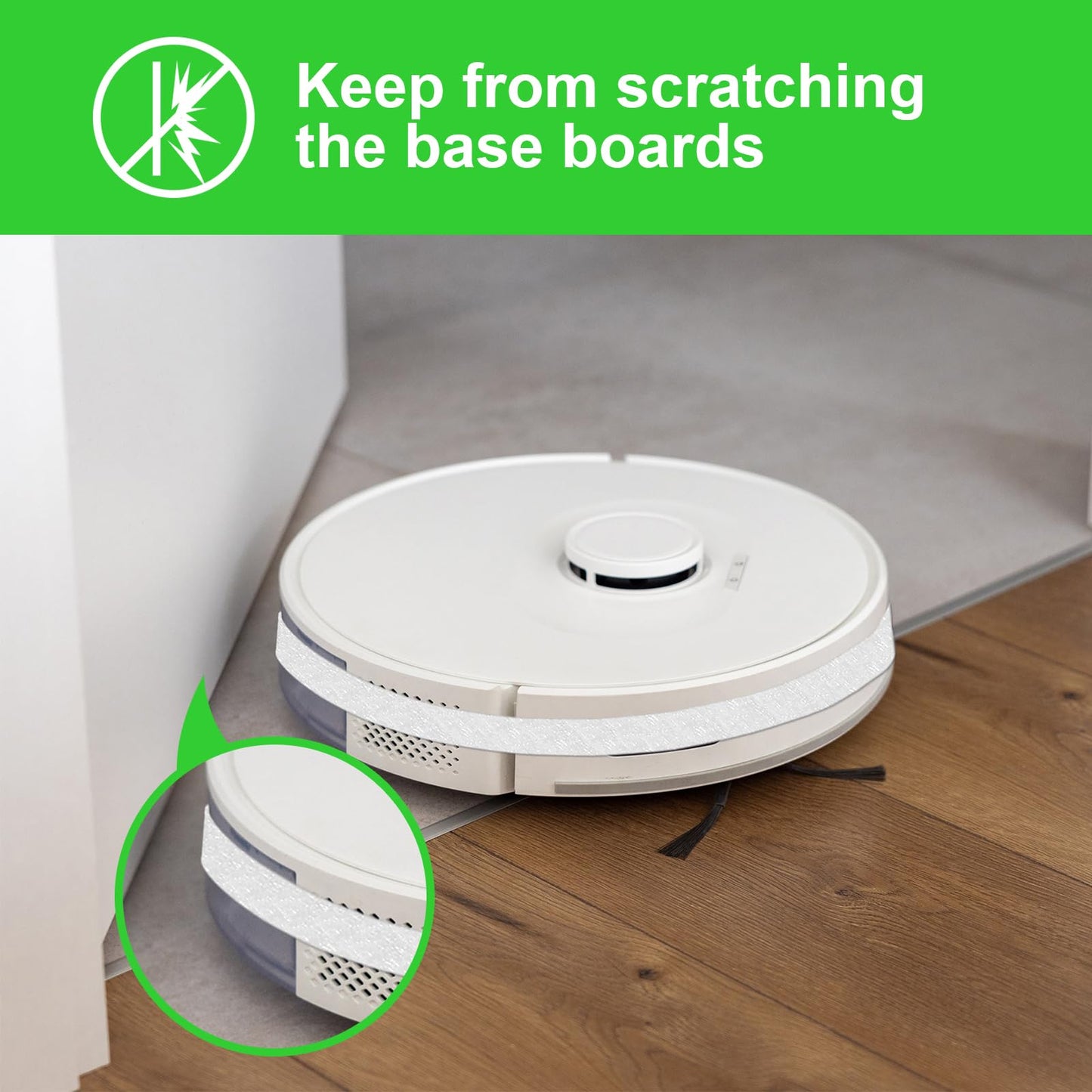 Felt Strips with Adhesive Backing, Adhesive Felt Strips, 2 Felt Rolls 1"x 60" White, Felt Tape with Adhesive Backing, Furniture Felt Strips