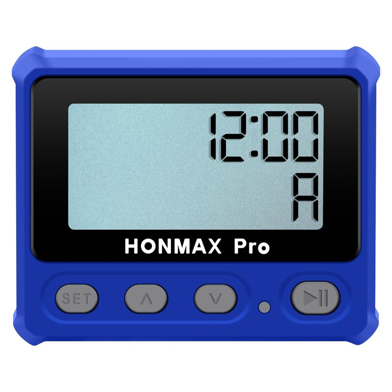 HONMAX 8100 Professional Interval Timer and Stopwatch, Backlight, USB-C Charged, Clock (Blue)