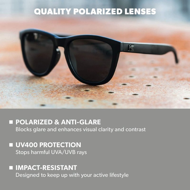 Knockaround Premiums Sport Polarized Sunglasses for Men & Women - UV400 Protection - Running