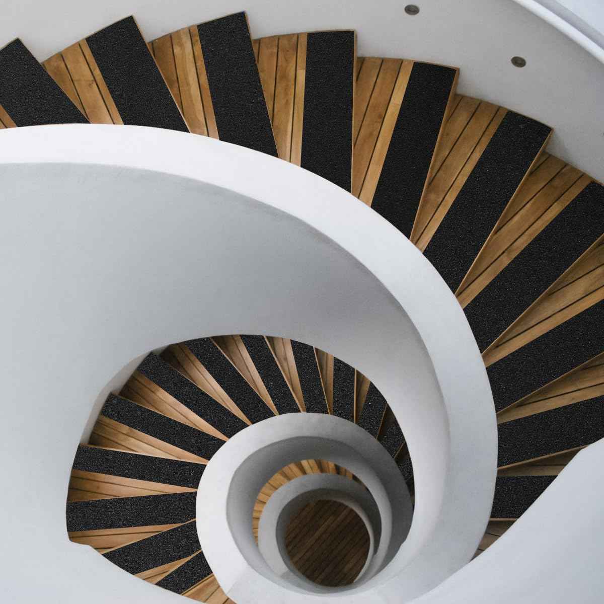 SinoPack Anti Slip Tape Black Yellow 6Inch x 30FT Non Skid Tape, Best Grip Non Slip Strips Tape High Traction Friction Abrasive Adhesive for Stairs Step Indoor Outdoor